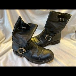 Black Frye Veronica Slouch Moto Booties